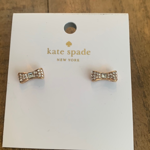 Kate spade Bow crystal rhinestone earrings